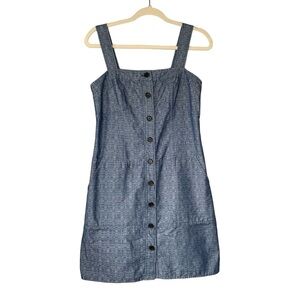 Derek Lam chambray button‎ up jumper dress. Size 4